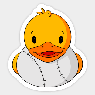 Baseball Rubber Duck Sticker